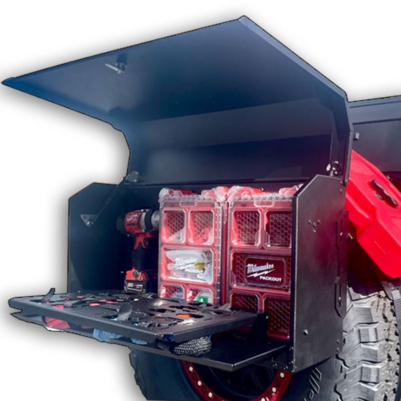 Picture of Rock Slide AC-CBX-100 Black Powder Coat Deluxe Cargo Box