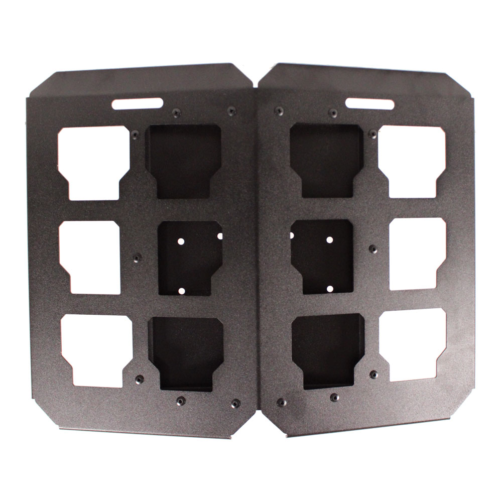 AC-TR-104 Textured Black EZ Rack Deluxe Double Out Panel Pack