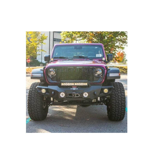 Picture of Rock Slide BPS-1000 Combo Front & Rear Style Full Bumper for 2018-2024 Jeep Wrangler Unlimited Rubicon