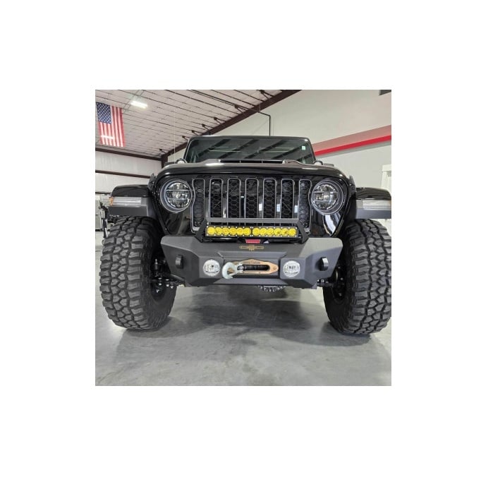 Picture of Rock Slide BPS-1010 Combo Style Shorty Full Front & Rear Bumper for 2018-2024 Jeep Wrangler Unlimited Rubicon