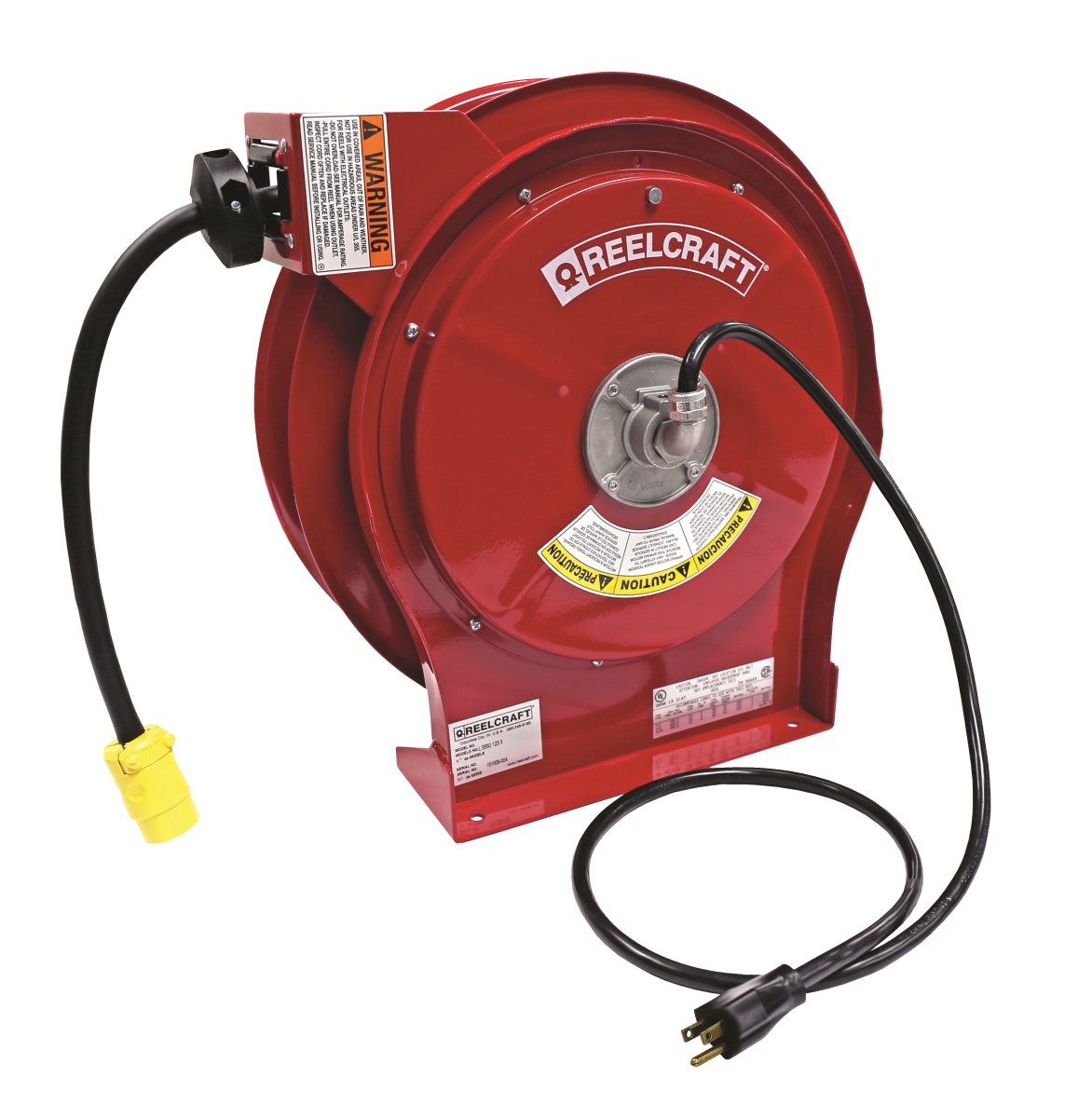 Picture of Reelcraft L 5550 123 3 Heavy Duty Single Outlet Power Cord Reel