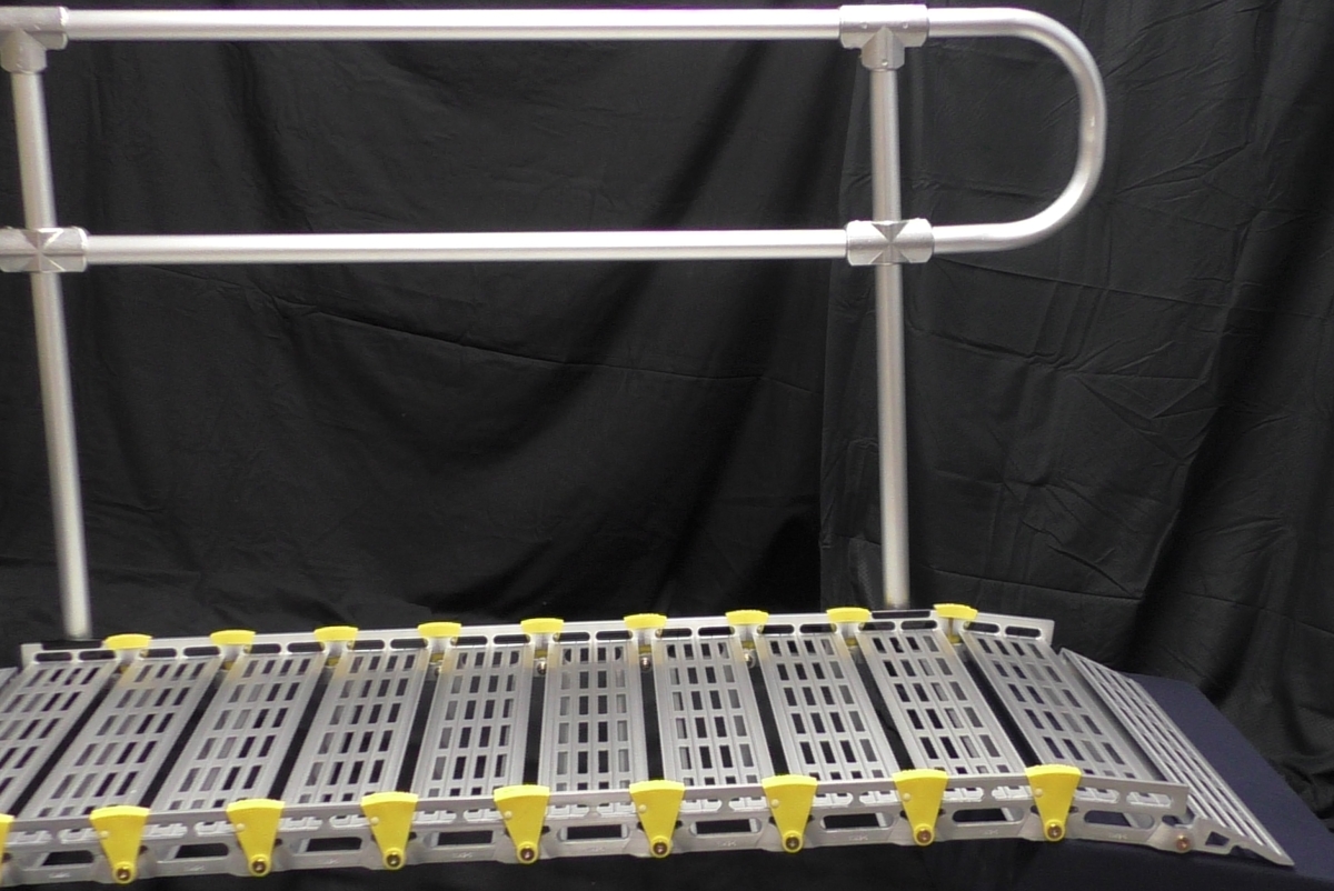 4040-6L1 6' Aluminum Handrail Kit with Single Loop End