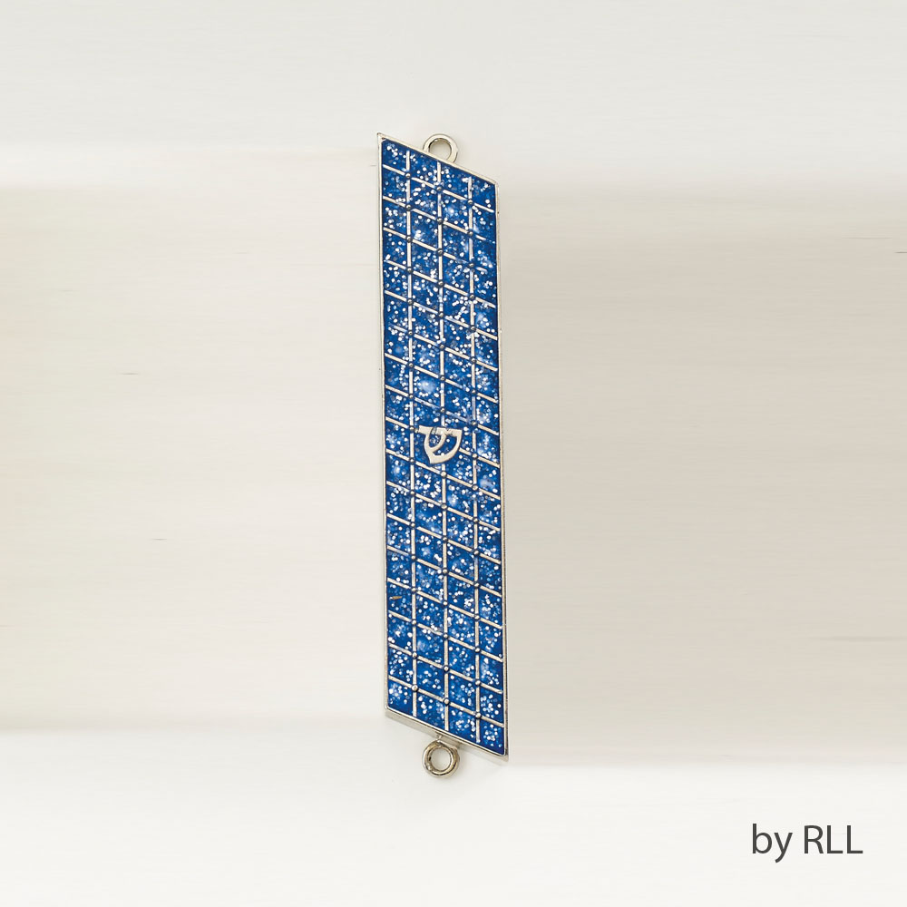 Picture of Rite Lite MZE-12 5 in. Mezuzah Blue Glitter Gift Box