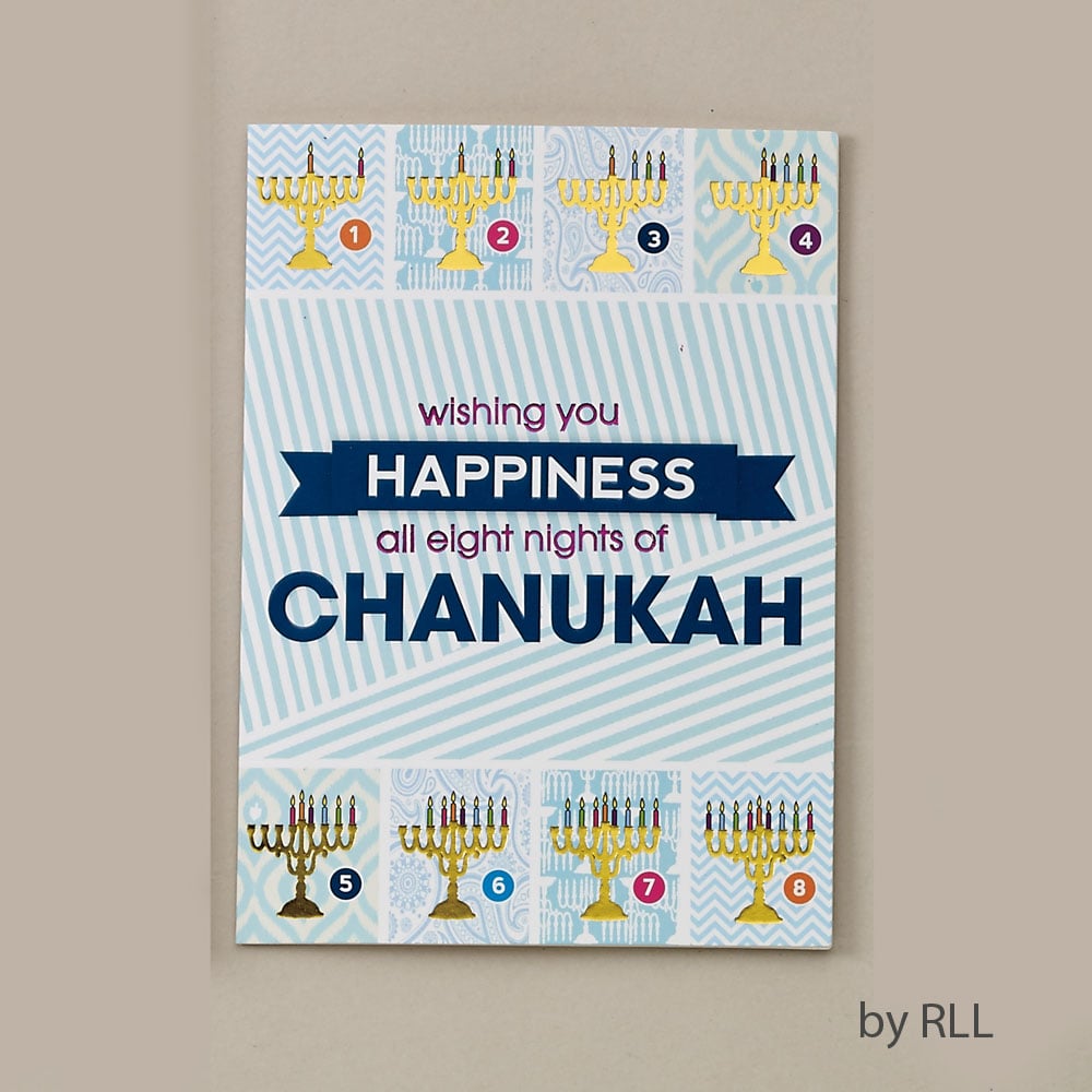 Picture of Rite Lite HP4085 Chanukah Cards with Envelopes, Happy Chanukah