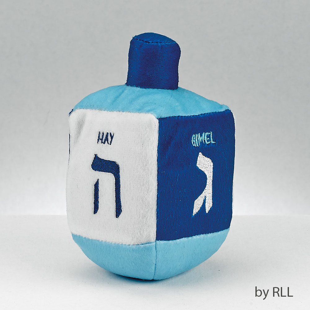 Picture of Rite Lite DRL-15-B Embroidered Soft Musical Dreidel&#44; Blue & White - Pack of 6