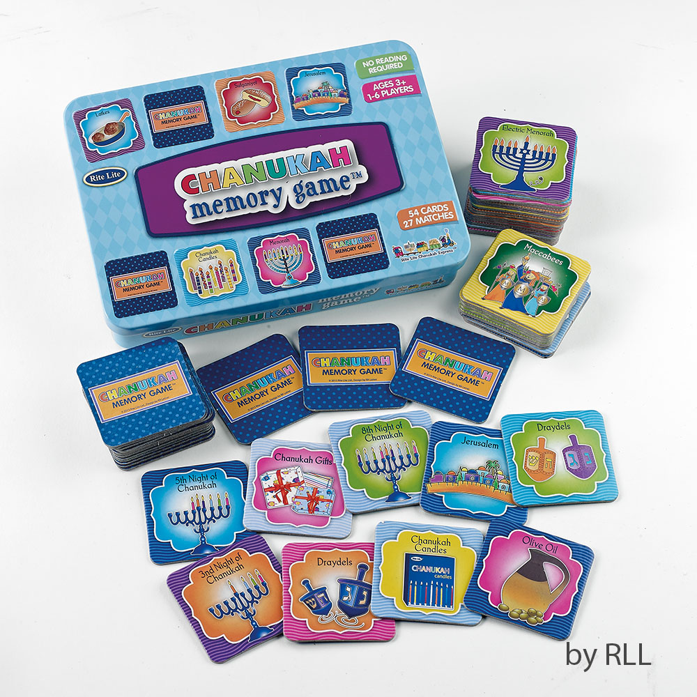 Picture of Rite Lite GAC-1-N 7 x 5 in. 54 Cards Chanukah Memory Game - Pack of 6