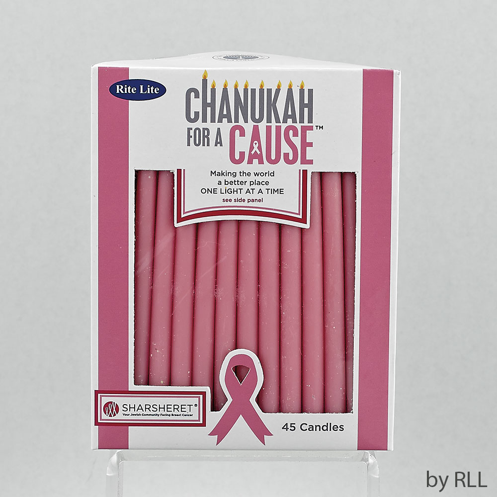 Picture of Rite Lite C-10-P Chanukah for A Cause TM Candles, Pink - Pack of 12