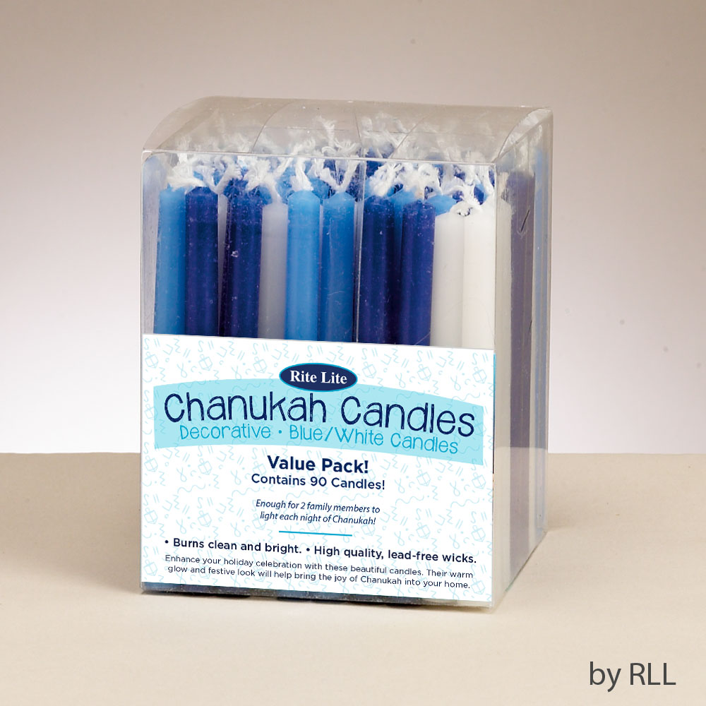 Picture of Rite Lite C-4-VALU-BWN2 Chanukah Candles Value Pack, Blue & White