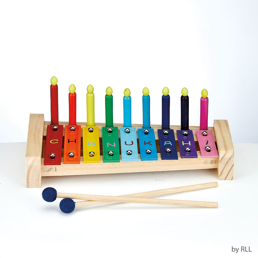 Picture of Rite Lite TY-MENORAH-2 My First Xylophone Wood Menorah with Candles & Mallets - Pack of 2