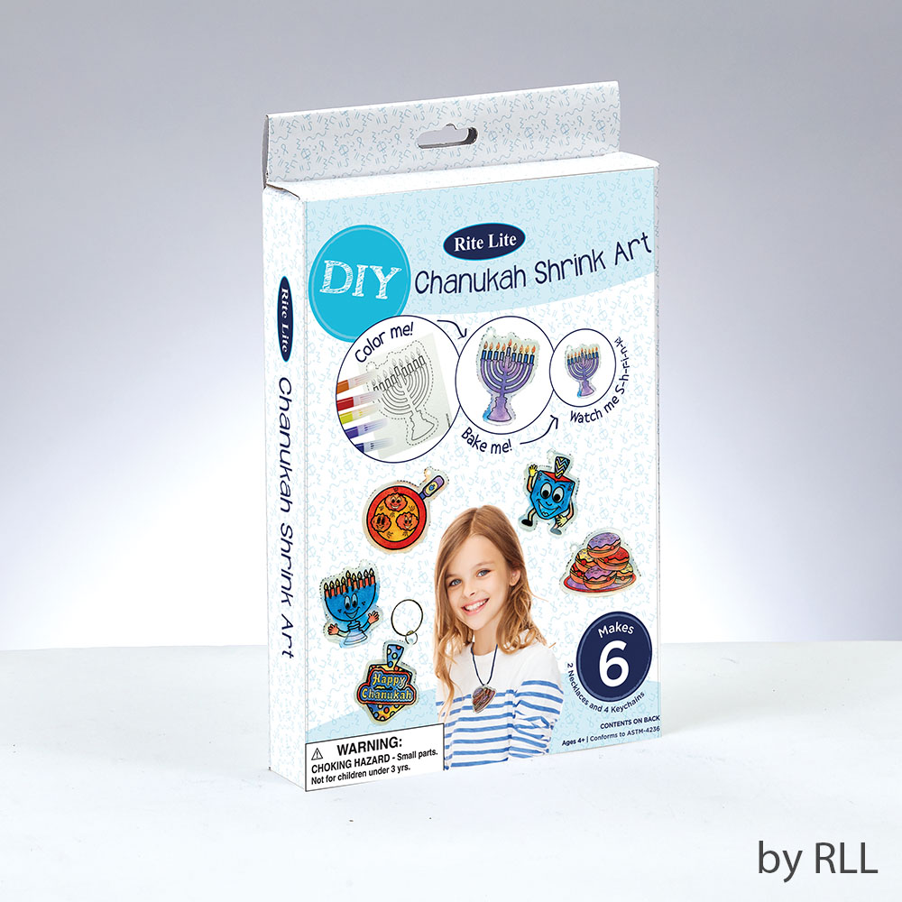 Picture of Rite Lite TYK-SHRINK-2 Makes Designs Chanukah Shrink Art Kit&#44; 6 Asstorted Color - Pack of 12