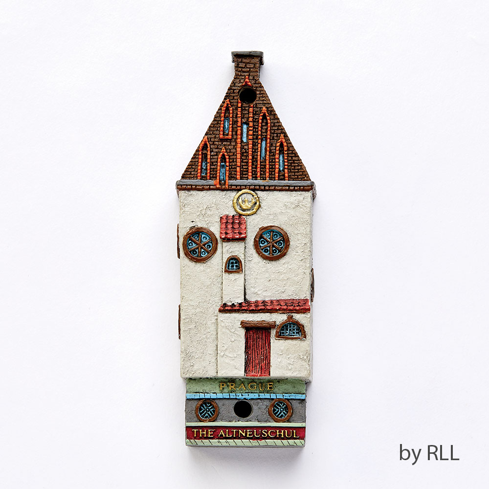 4.5 in. The Altneuschul-Prague Mezuzah - Resin