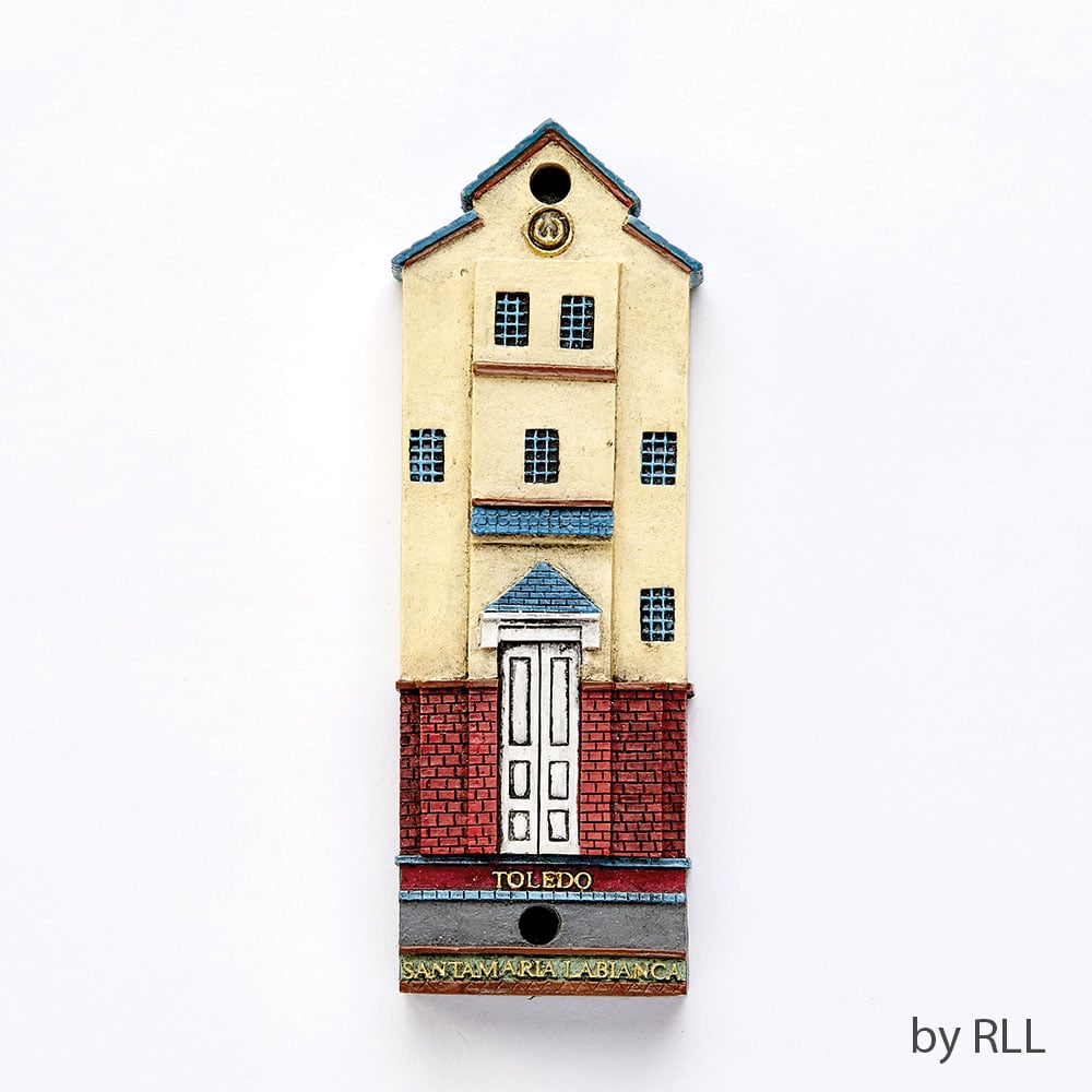 4.5 in. Toledo Synagogue Replica Mezuzah - Resin