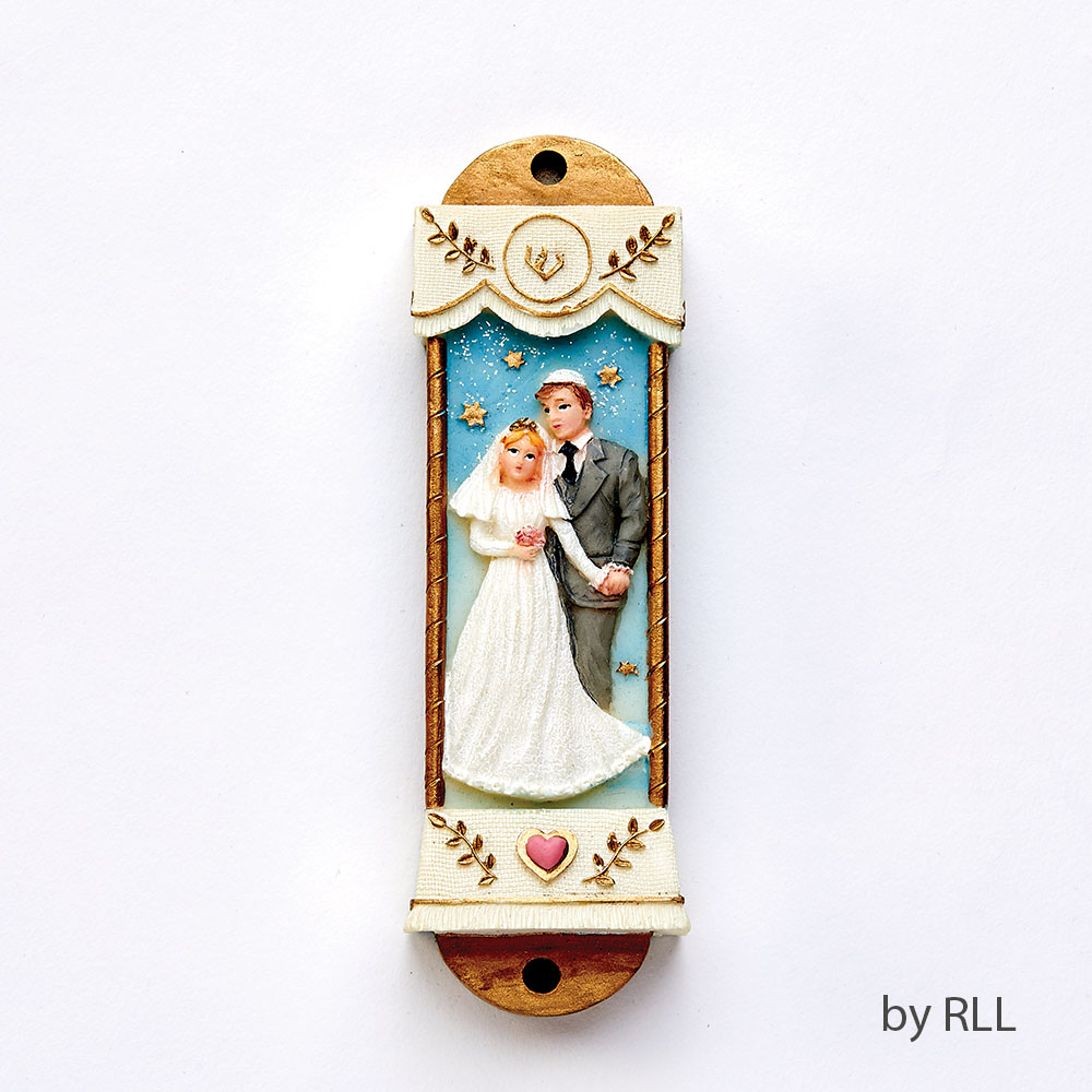4.25 in. Wedding Mezuzah - Resin
