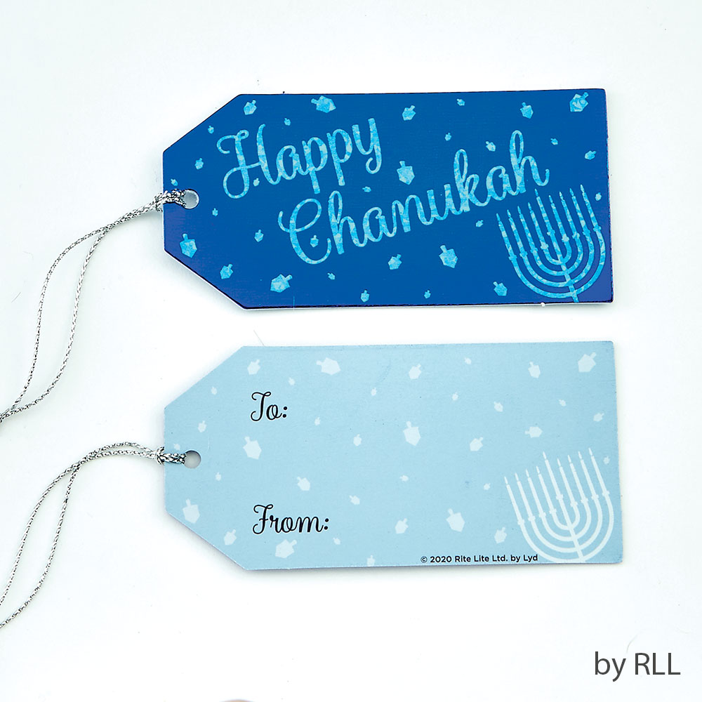 Picture of Rite Lite 12242 Silver Foil & Hologram Printing Chanukah Gift Tags - Pack of 8