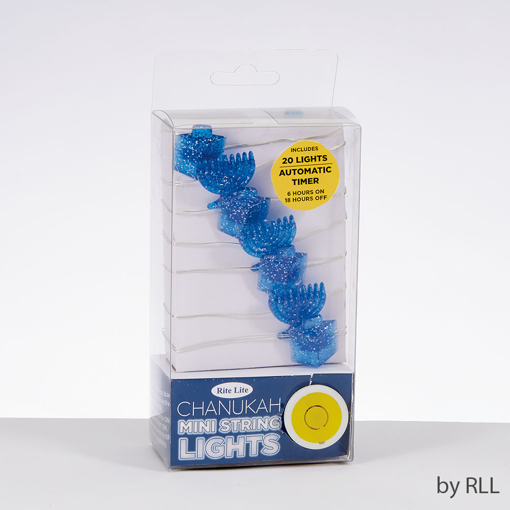 Picture of Rite Lite B-HL-200 9 ft. Battery Operated Mini String Lights with Dreidel & Me