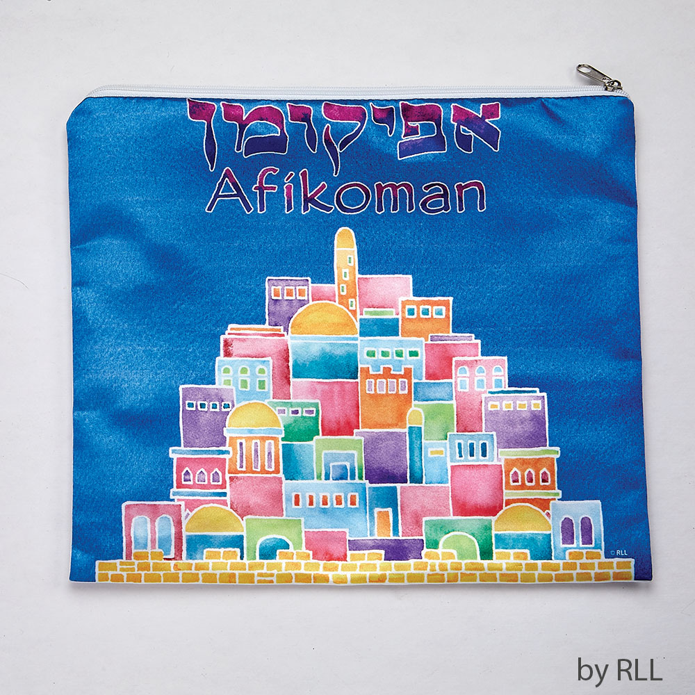 PPAB-6 10 x 12 ft. Printed Jerusalem Afikoman Bag, Matte Satin