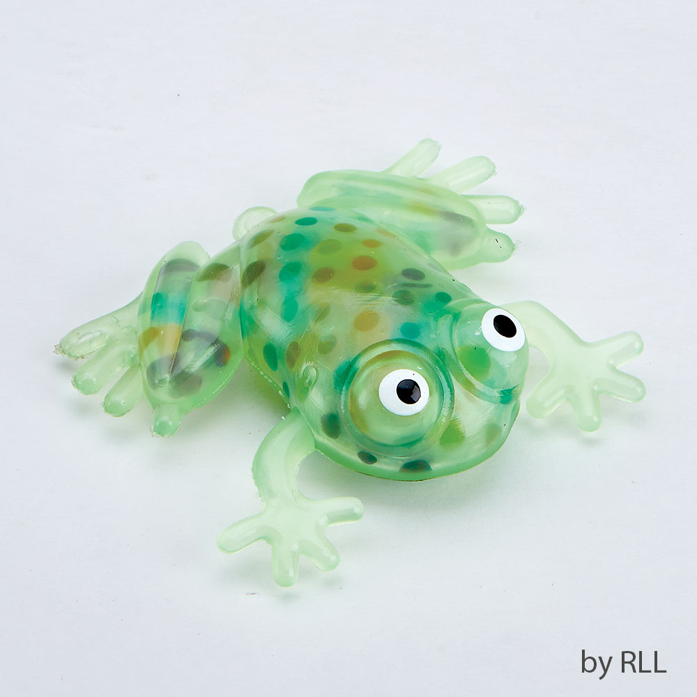 TYPP-FROG-20 3 ft. Passover Squish Frog Filled with Colored Gel Beads - Pack of 12