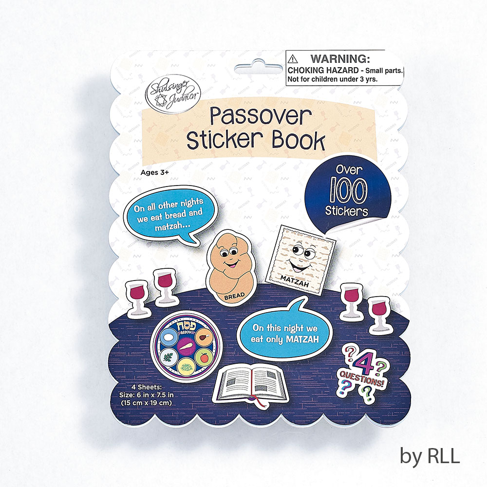TYPP-14350 6 x 7.5 ft. Passover Sticker Book - 4 Pages - 100 Stickers