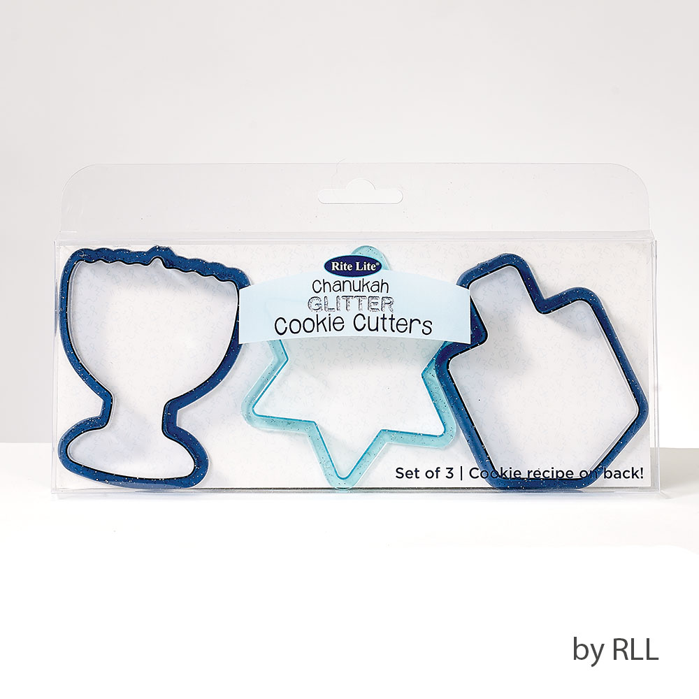 Picture of Rite Lite KWC-20165 Chanukah Glitter Cookie Cutters - Set of 3