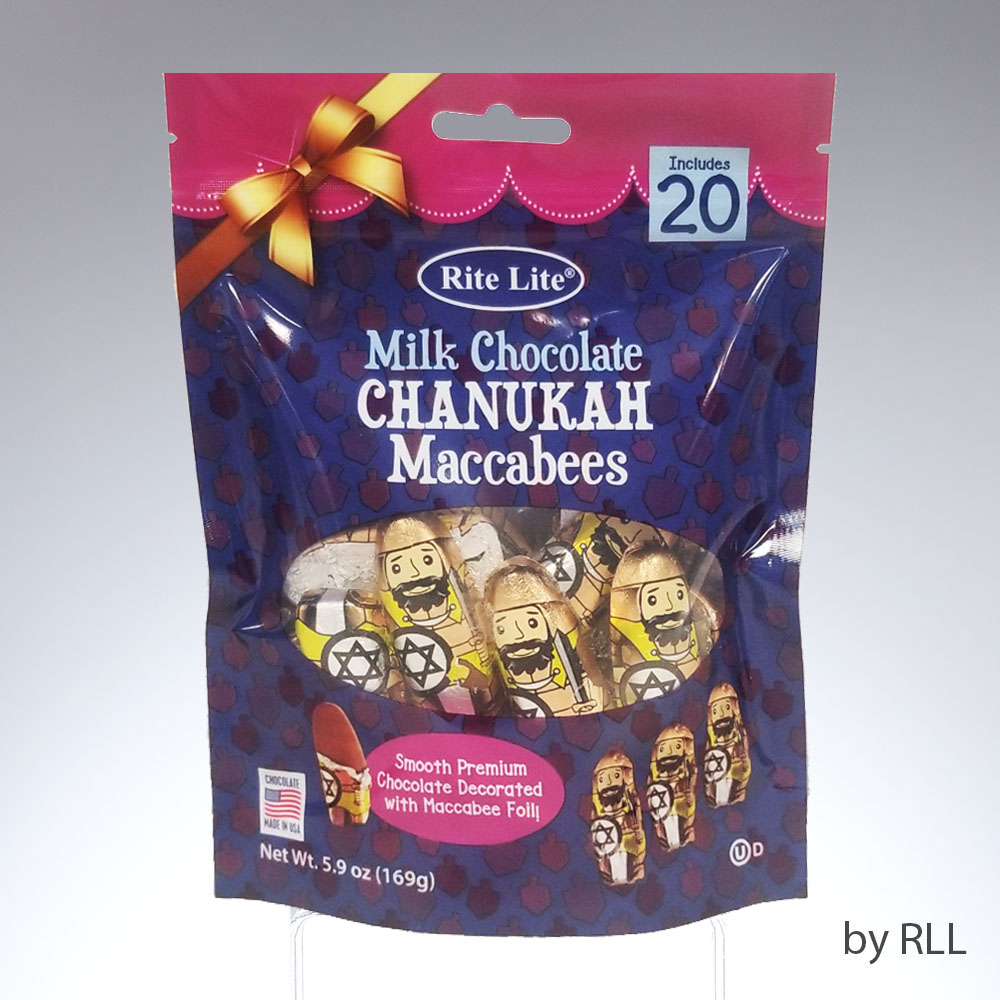 Picture of Rite Lite CH-MACC-BAG Milk Chocolate Chanukah Maccabees - Pack of 20