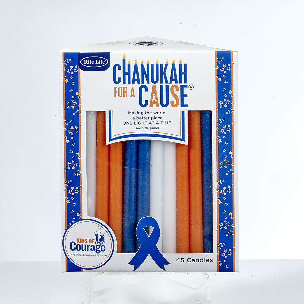Picture of Rite Lite C-10-KIDS Chanukah for A Cause Candles for Kids of Courage, 45 per Box
