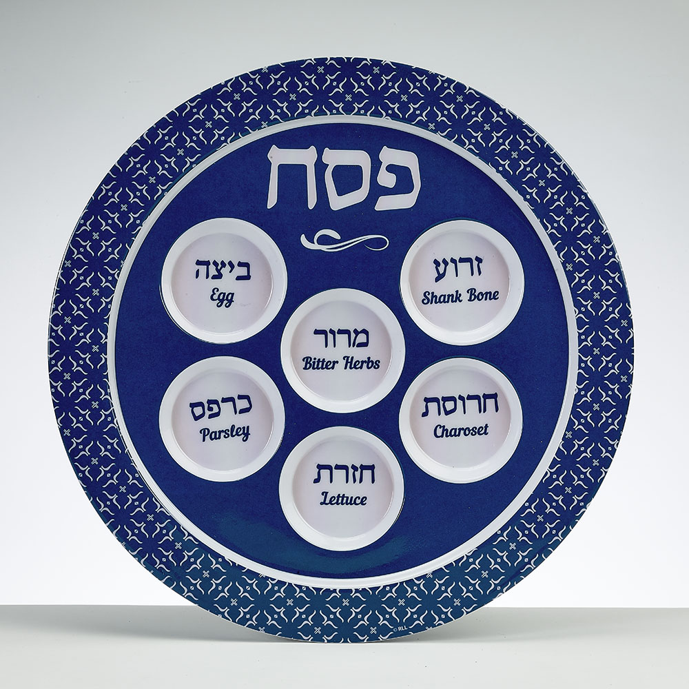 Picture of Rite Lite PP-14168 12 in. Label Classic Melamine Seder Plate