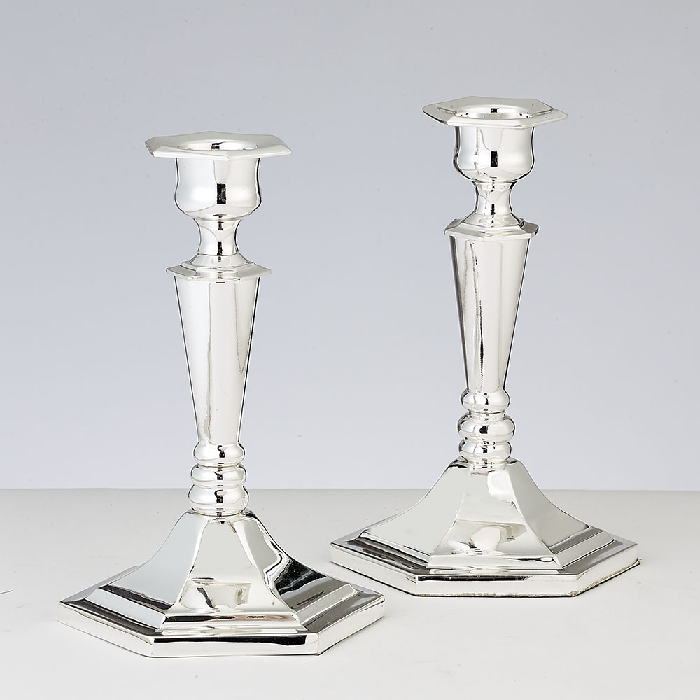 Picture of Rite Lite CSH-1701 6 in. Zinc Alloy Silver Plated Candlestick - 2 per Box