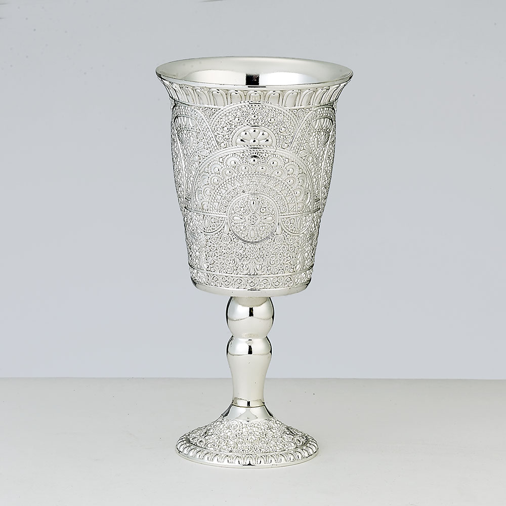 Picture of Rite Lite KC-114 5.75 in. Zinc Alloy Silverplated Filigree Kiddush Cup