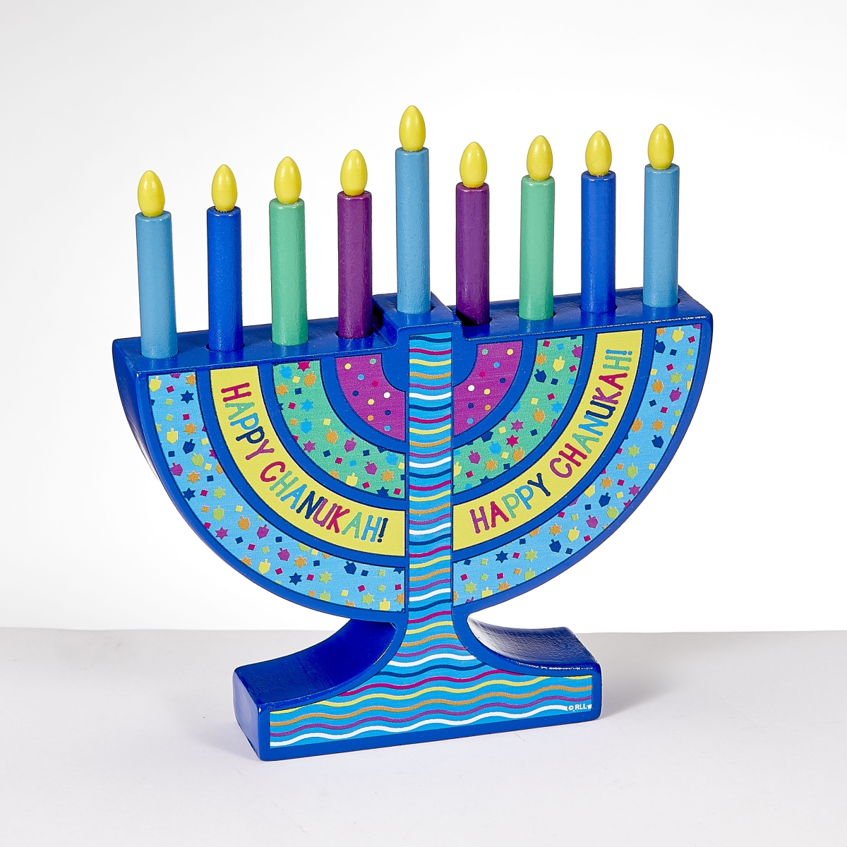 Picture of Rite Lite TY-MENORAH-55 5 x 5 in. My Mini Wood Menorah with Removable Wood Candles&#44; Pack of 6