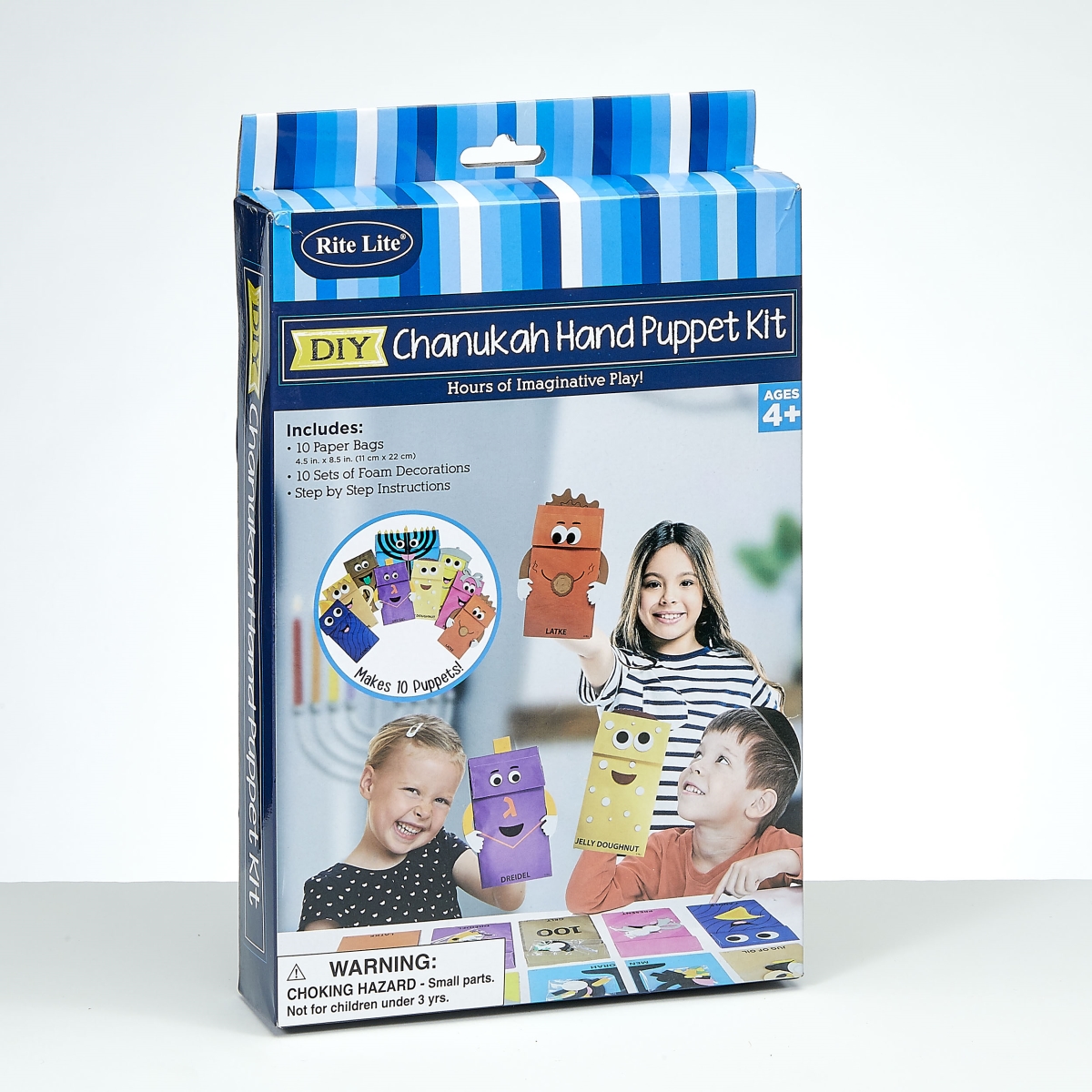 Picture of Rite Lite TYK-BAGS 8.5 in. Chanukah Puppet Kit&#44; 10 Bags per Color Box - Pack of 6