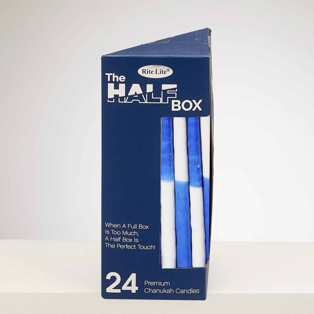 Picture of Rite Lite C-2440-BW The Half Box Chanukah Candles&#44; Colorblock Black & White - Pack of 12 - 24 per Pack