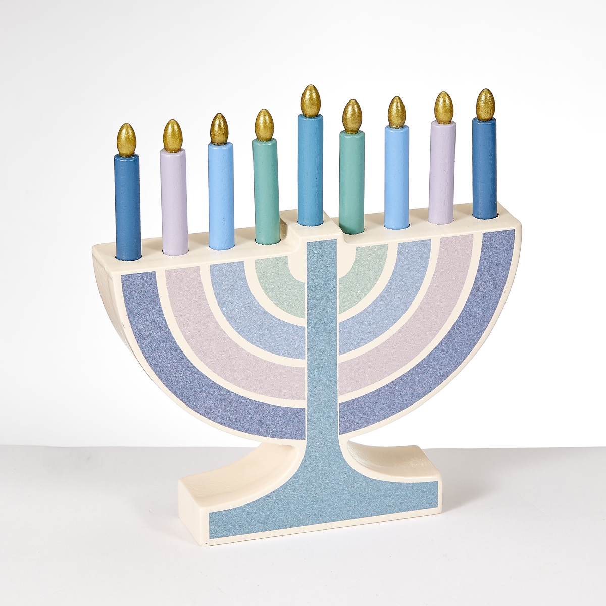 Picture of Rite Lite TY-MENORAH-SMP 5 x 5 in. Simplicity My Mini Wood Menorah with Wood Candles&#44; Pack of 6
