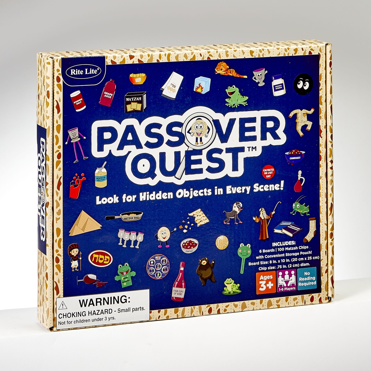 GAP-13 8 x 10 in. Passover 6 Boards Quest Game, 100 Chips per Bag - Pack of 6