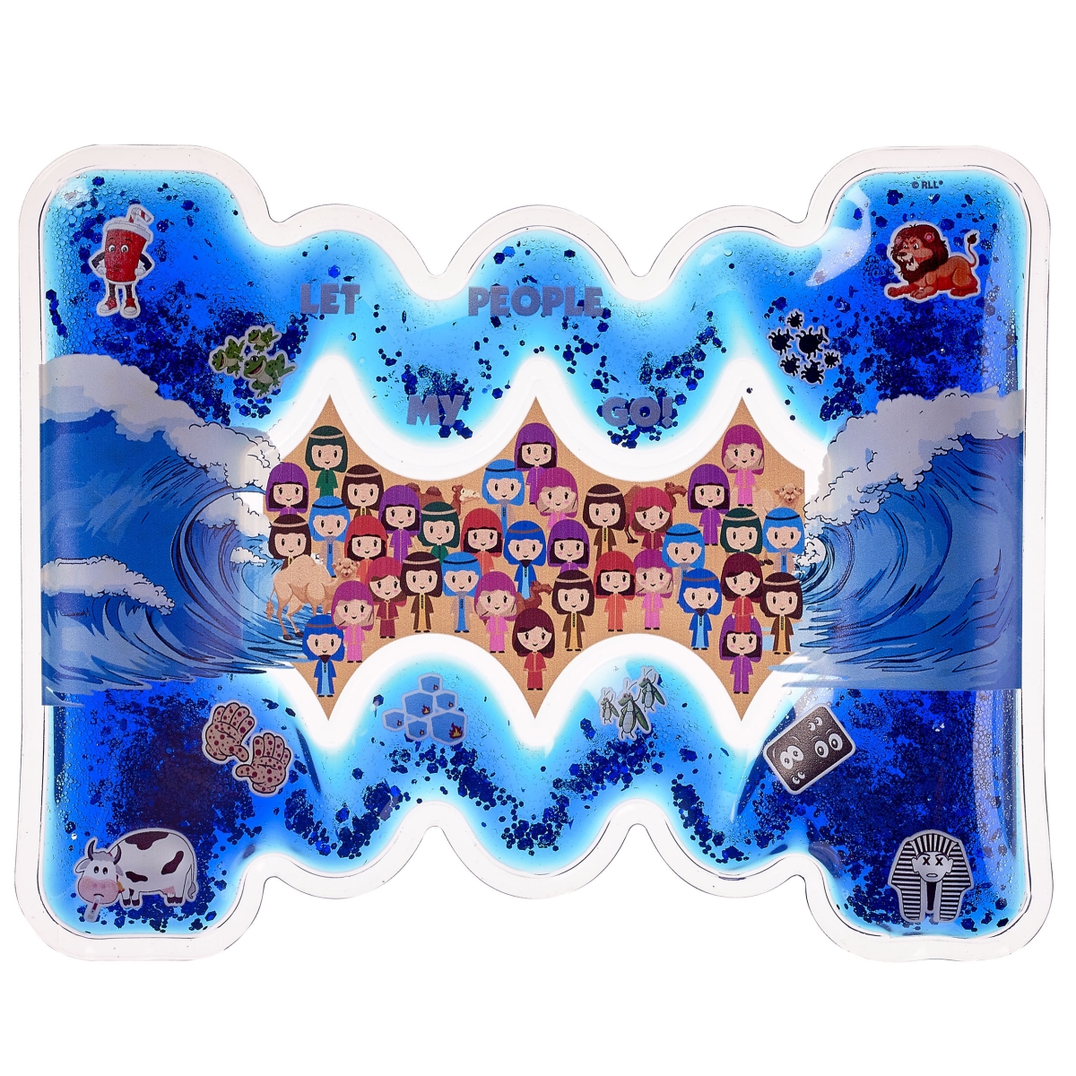 Picture of Rite Lite TYPPN-24 7.5 x 6 in. Squish N Split the Sea Toy with Blue Glitter&#44; 6 per Display - Pack of 6