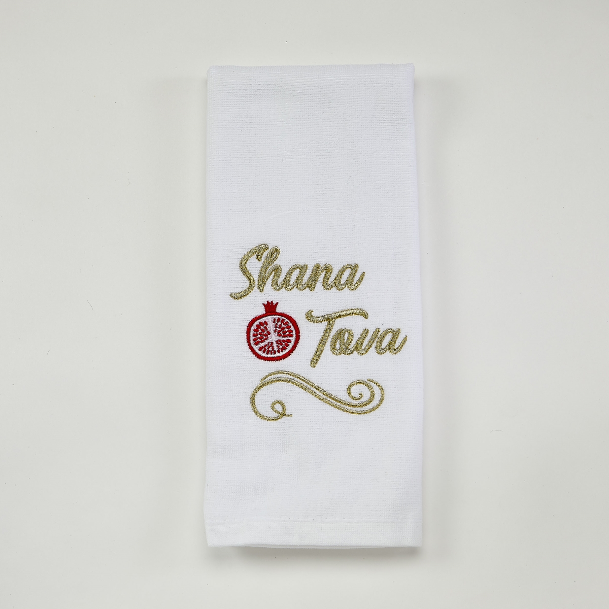 TXRH-T-W 16 x 26 in. Rosh Hashanah Cotton Velour Hand Towel with Gold Embroidery, Pack of 3