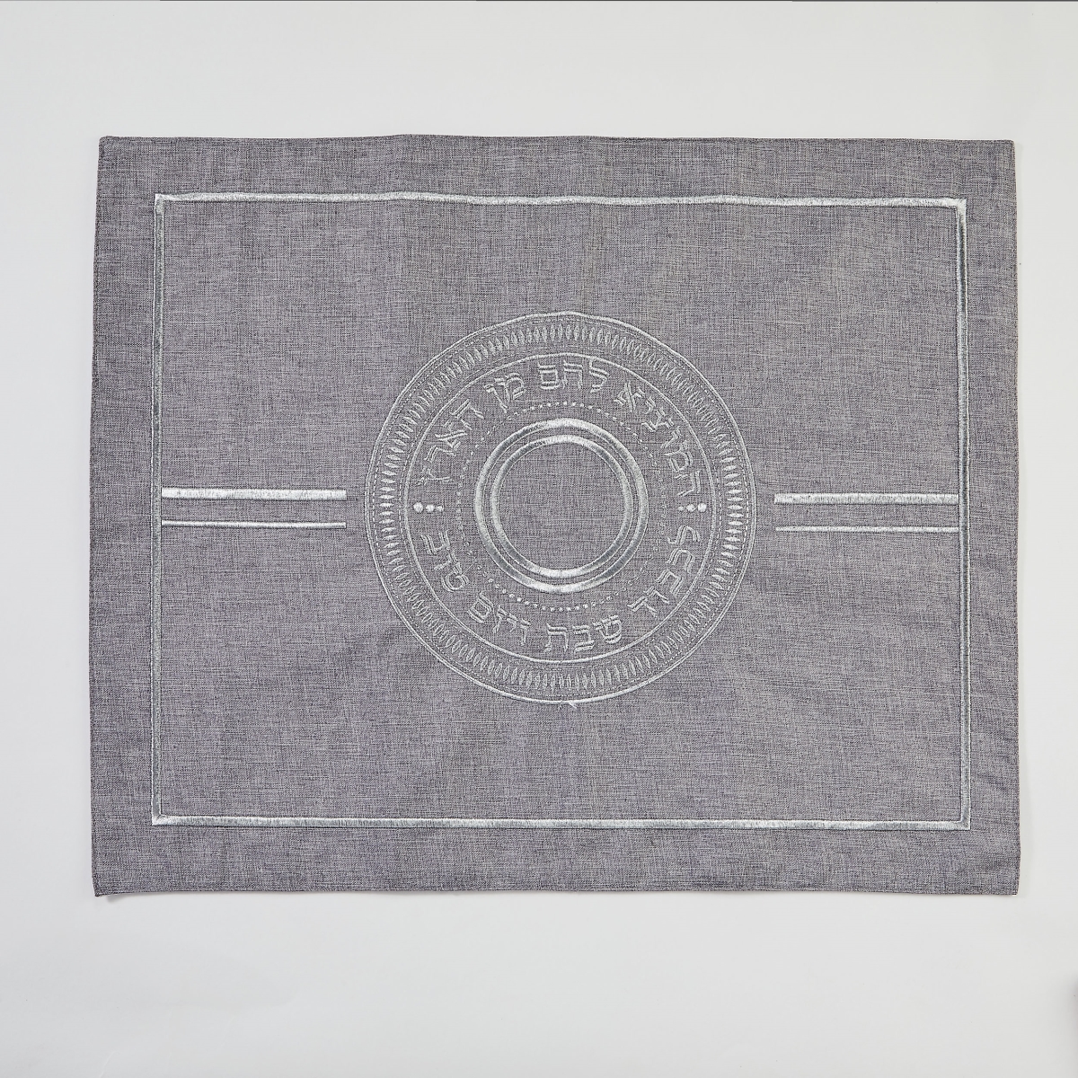 Picture of Rite Lite SHCC-1-G 16 x 20 in. Embroidered Poly Challah Cover&#44; Gray with Silver Accents - Pack of 2