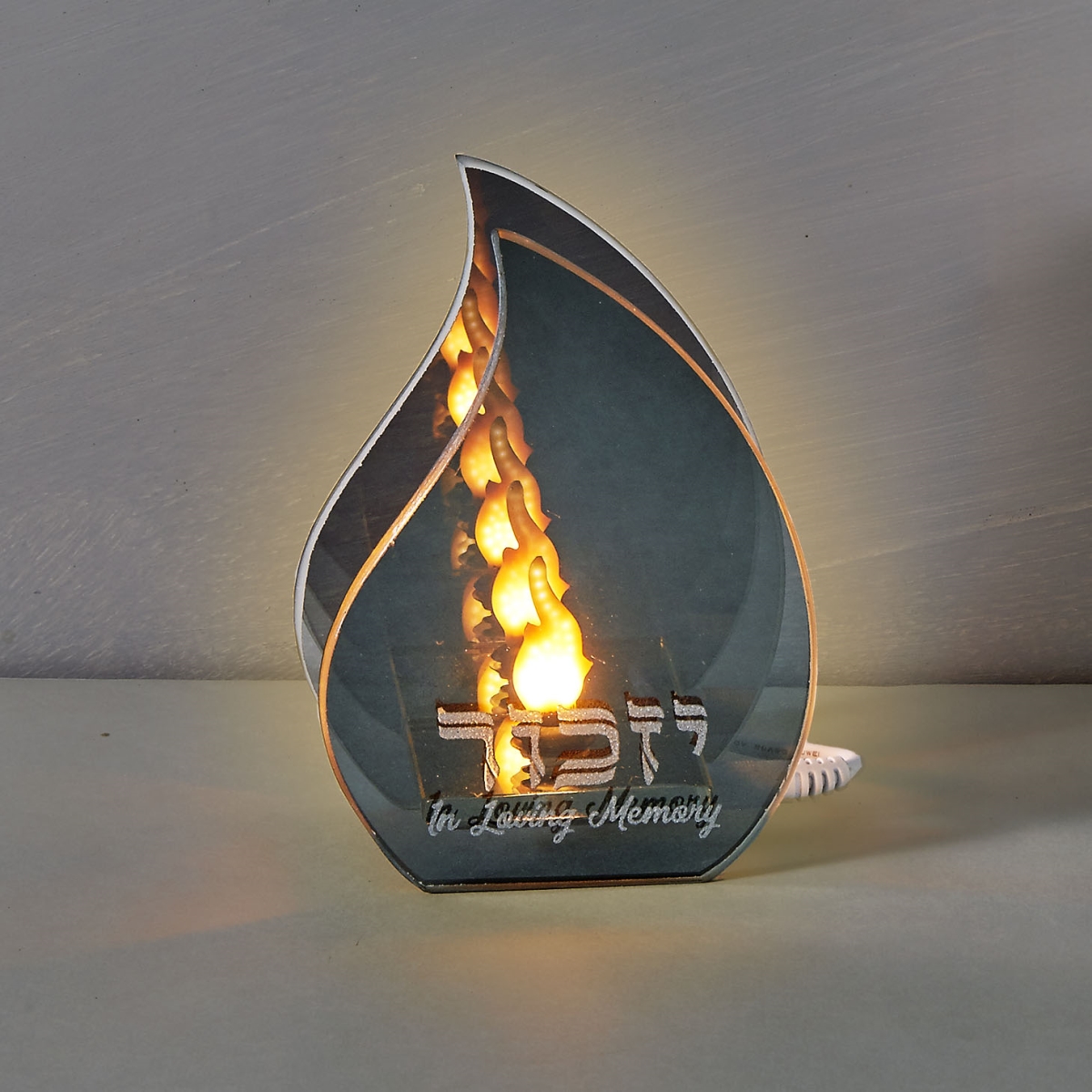 CYGL-4 4.5 in. Infinity Flame Yizkor Memorial LED Light, Pack of 2