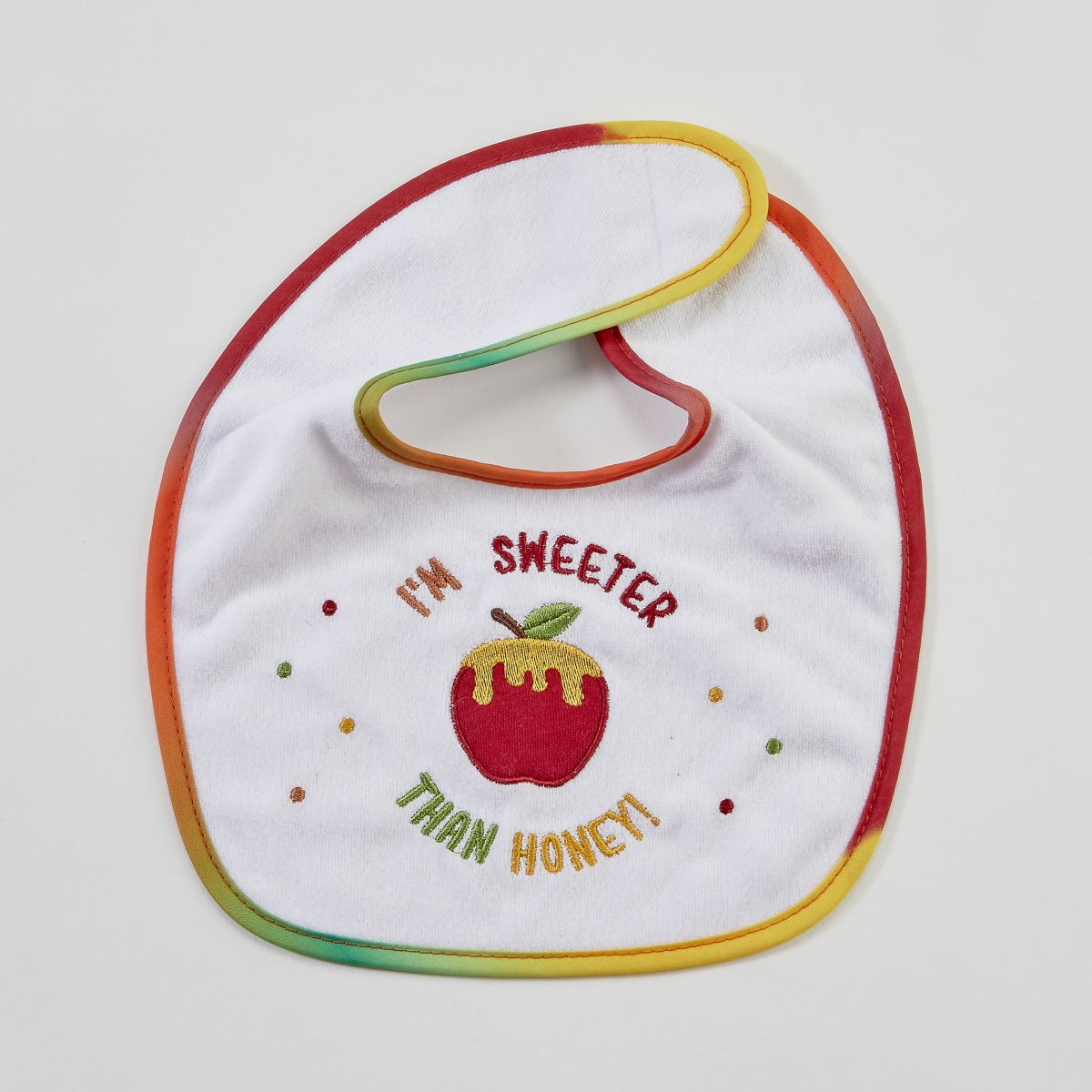 TXRH-B-1 9 x 11 in. Rosh Hashanah Embroidered Cotton & Poly Bib, Pack of 6