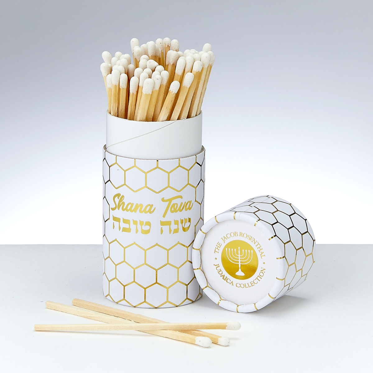 Picture of Rite Lite C-MATCH-ROSH 4.25 in. Rosh Hashanah Long Matches&#44; Gold Honeycomb - 60 per Gift Box - Pack of 12