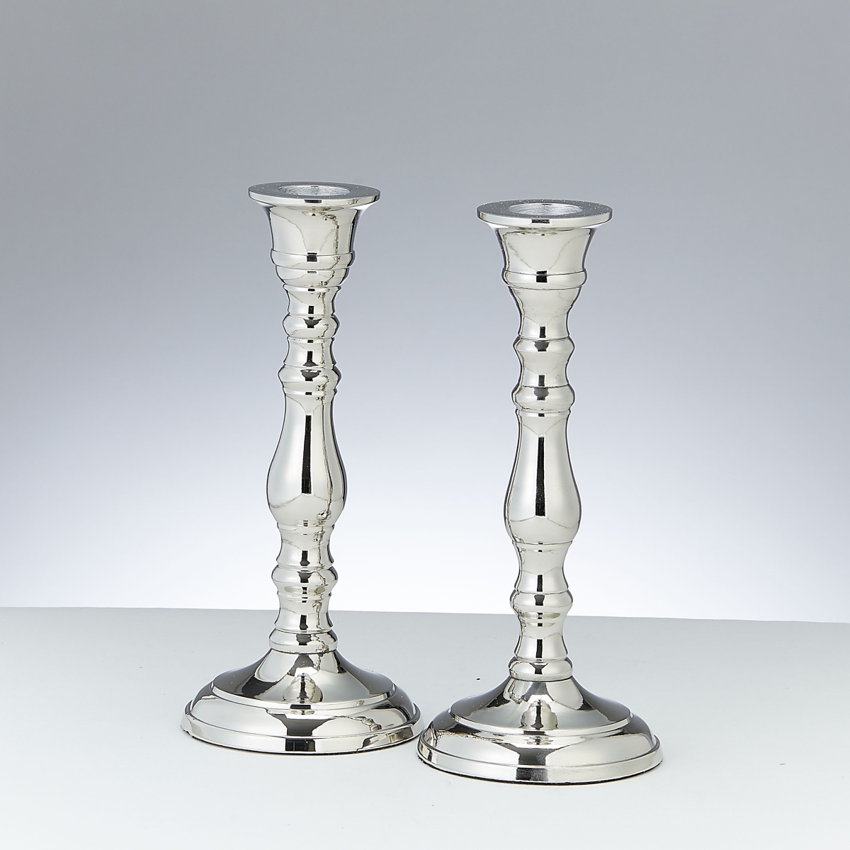 Picture of Rite Lite CSH-231003 7 in. Aluminum Candlesticks&#44; Nickel Plated - Pack of 2