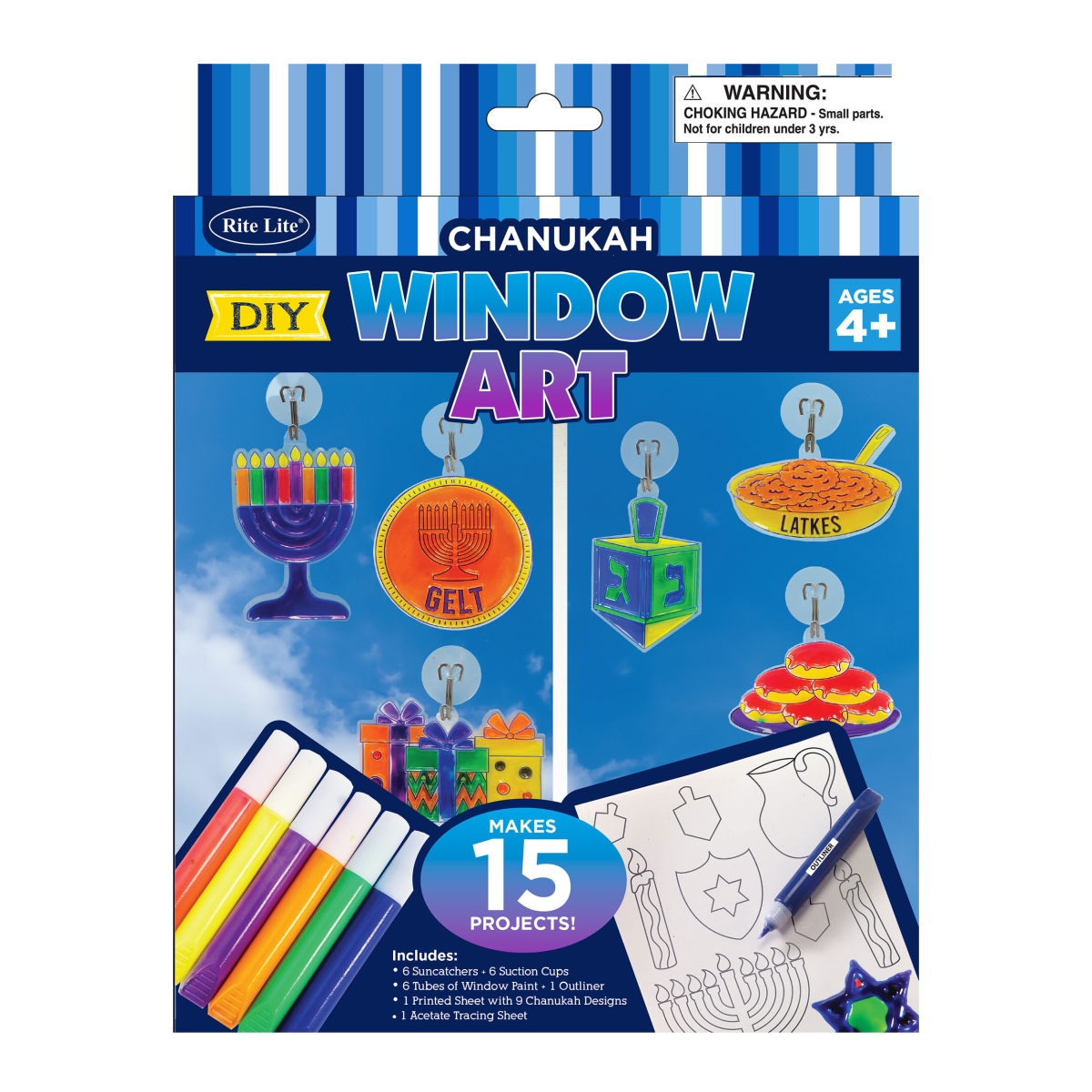 Picture of Rite Lite TYK-SUN-2 8 x 10 in. DIY Chanukah Window Art&#44; Pack of 6