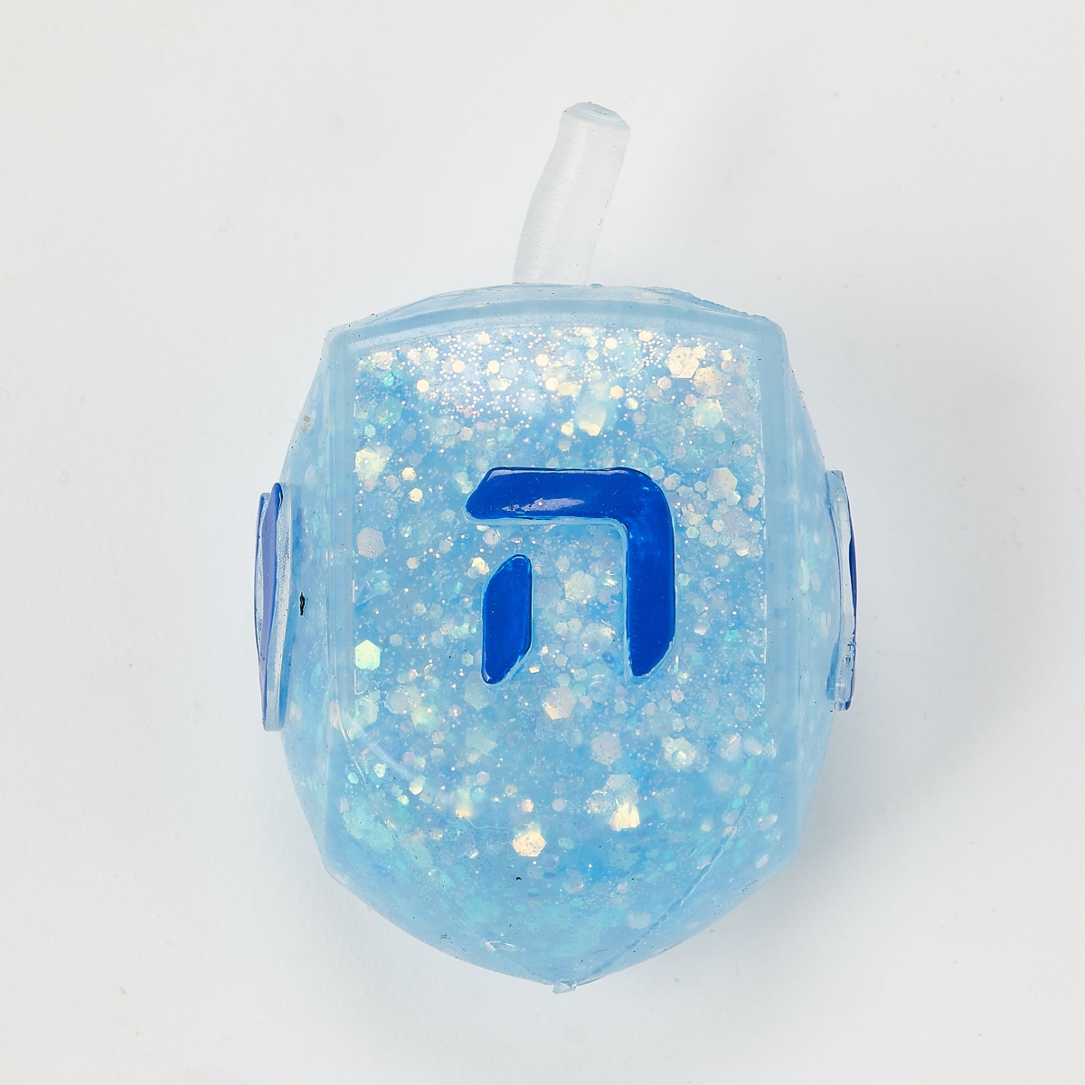 Picture of Rite Lite DRN-2 3 in. Filled with Iridescent Glitter TPR Squish Dreidel&#44; 12 per Display - Pack of 12