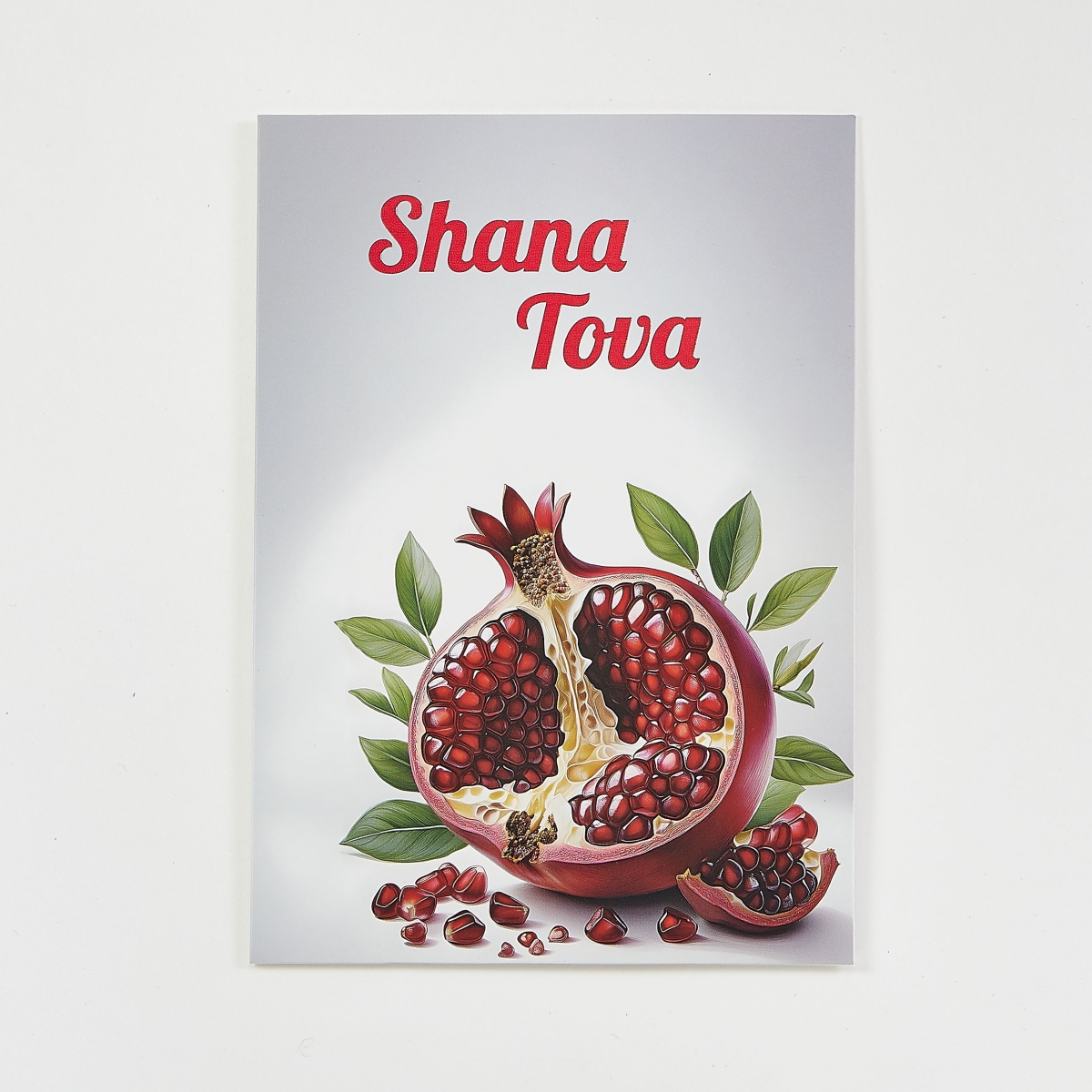 JP5228 Rosh Hashanah Package Greeting Cards, Pomegranate Design - Pack of 6