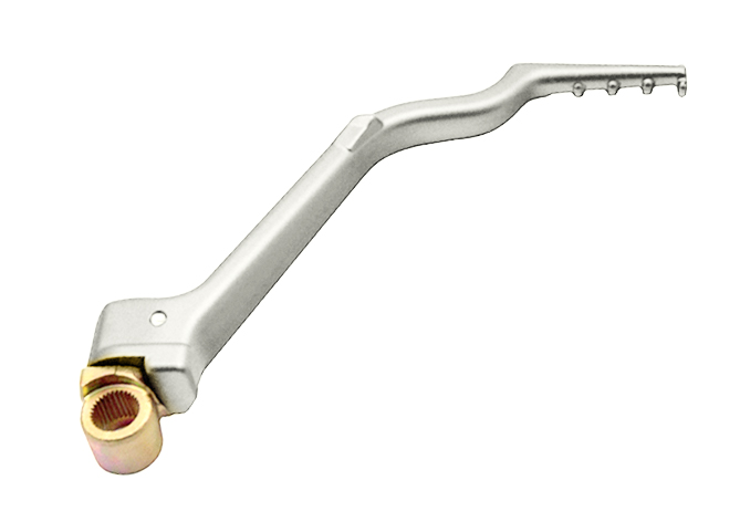 Outlaw Racing OR4479S Billet Aluminum Kick Starter Lever Pedal Compatible with Yamaha YZ250 2007-2017 OEM 5Nx-15620-20 (Silver)