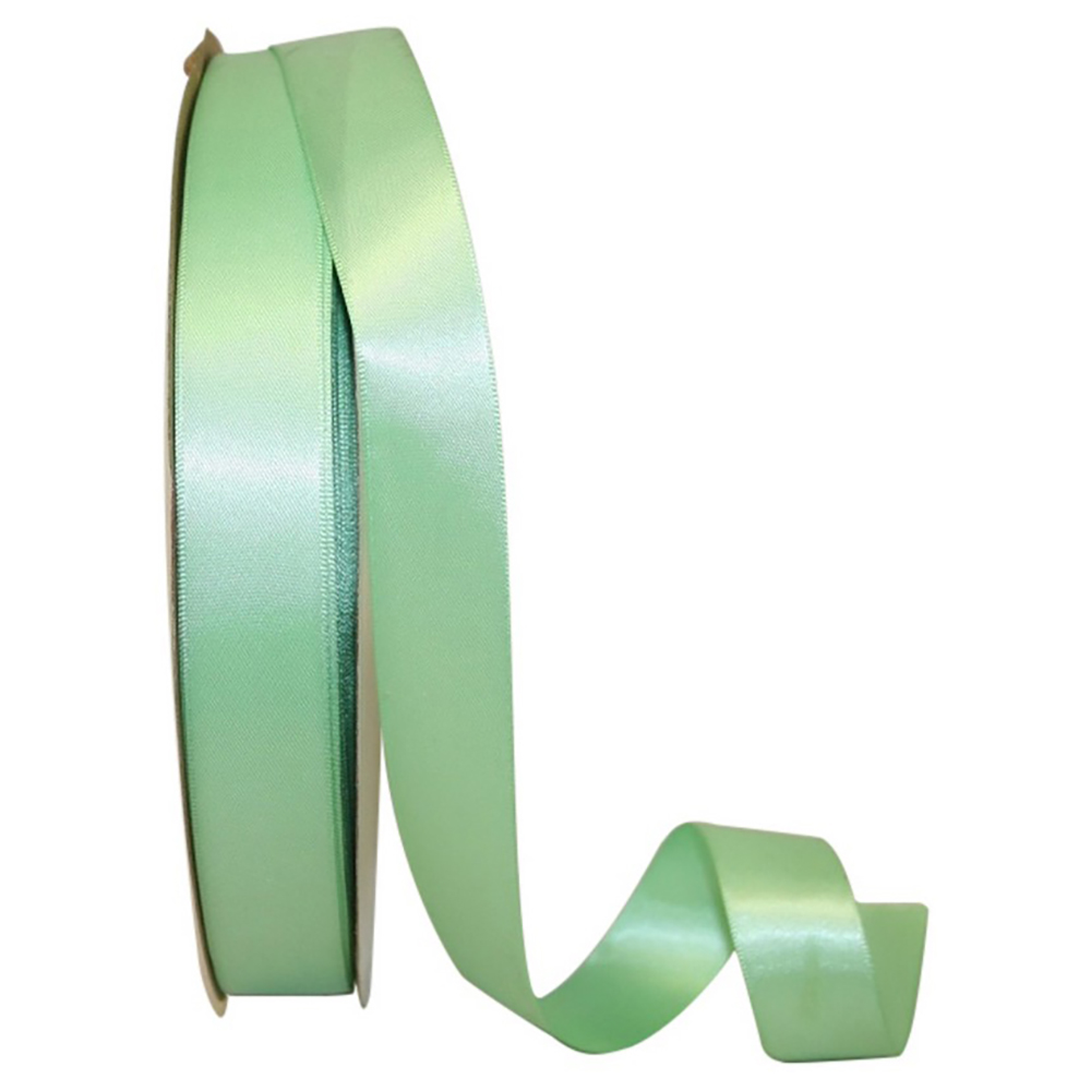 Picture of Reliant Ribbon 4950-056-05C 0.875 in. 100 Yards Double Face Satin Ribbon, Mint