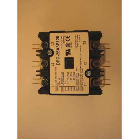 Definite Purpose Contactor, 25 amp, 3 Pole 120 V