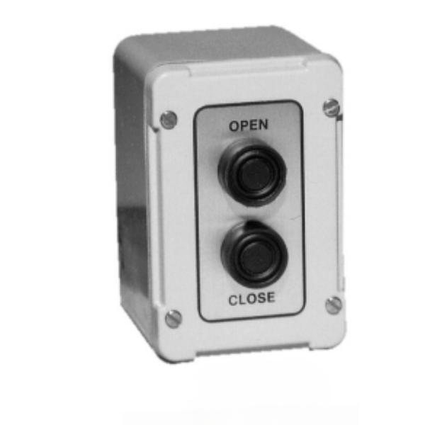 Residential & Commercial Controls - Exterior Surface Mount - Open-Close NEMA 3R, 4, 4X - O-C are N-O - S is N-C Buttons - 6A - 125 & 250VAC