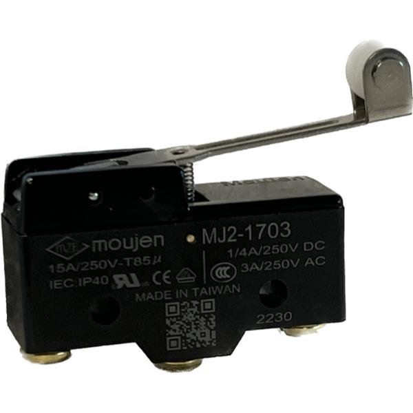 MJ2-1703 Microswitch - Sensitivity Adjustable Momentary Contacts - Single Pole -Double Throw 15A, 125, 250 or 480 VAC