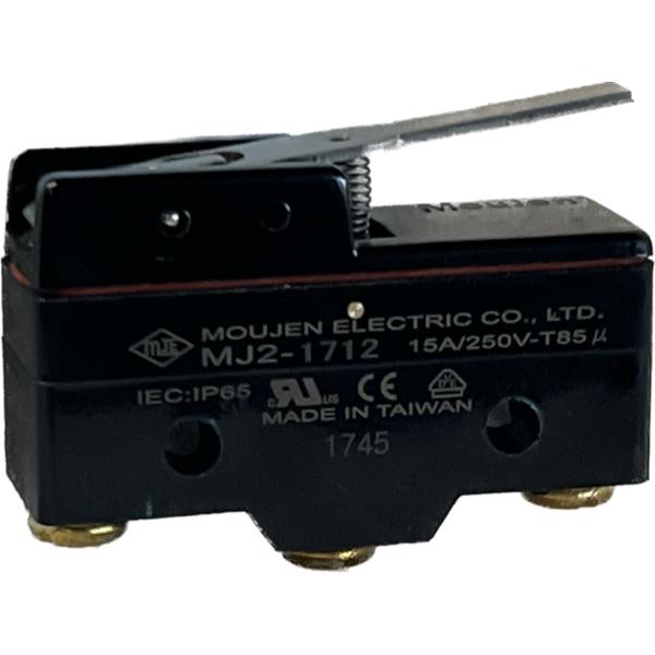 MJ2-1712 Microswitch - Oil Tight - Sensitivity Adjustable Momentary Contacts - Single Pole -Double Throw 15A, 125, 250 or 480 VAC