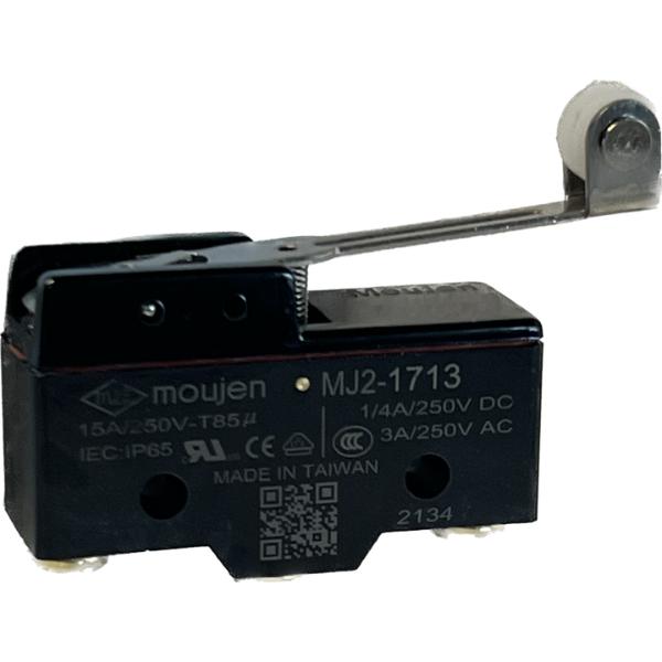 MJ2-1713 Microswitch - Oil Tight - Sensitivity Adjustable Momentary Contacts - Single Pole -Double Throw 15A, 125, 250 or 480 VAC